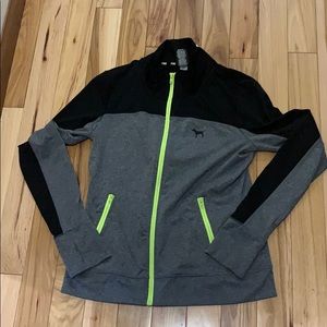 PINK Victoria Secret zip up with thumb holes